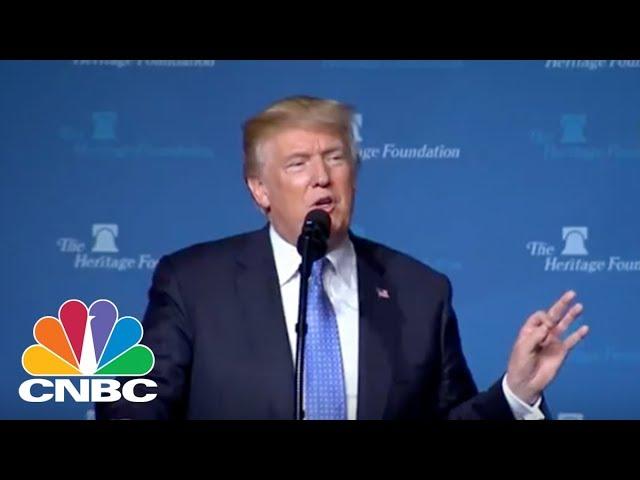 President Trump Gives Keynote At Heritage Foundation Event | CNBC