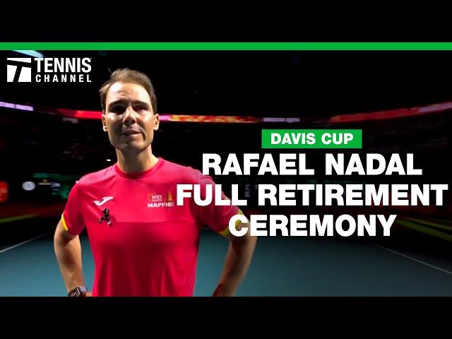 Rafael Nadal's Full Retirement Ceremony | 2024 Davis Cup Finals