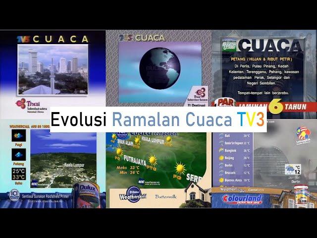 TV3 (Malaysia) - weather forecast evolution (1986-2020)