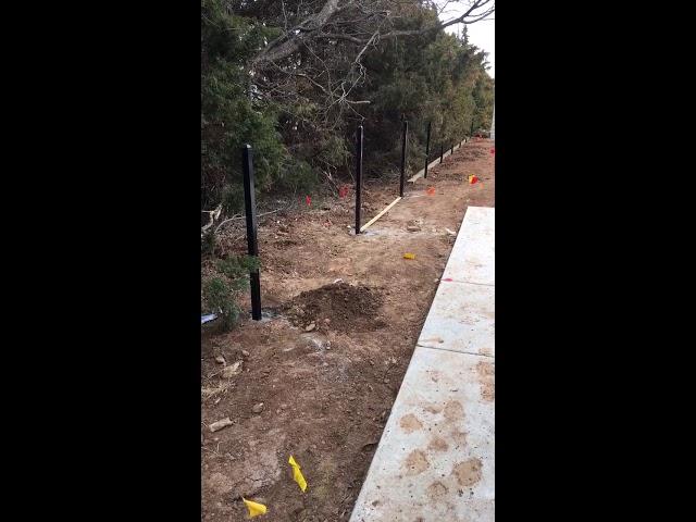 Ameristar fence installation residential montage part 1