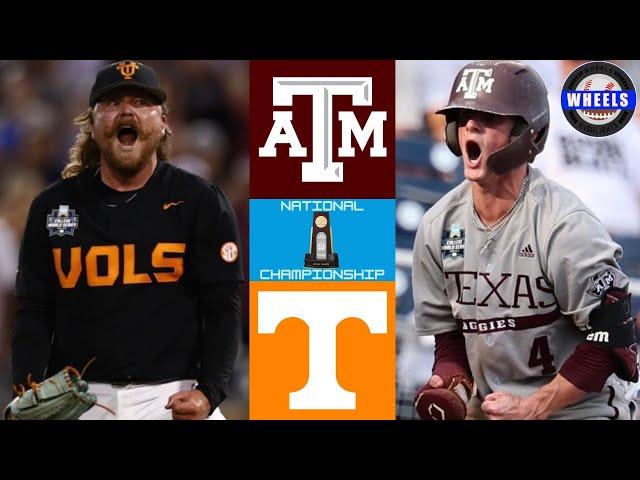 #3 Texas A&M vs #1 Tennessee (AMAZING CHAMPIONSHIP!) | College World Series | 2024 College Baseball