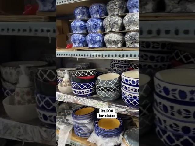 Banjara market crockery in Bangalore #streetshopping