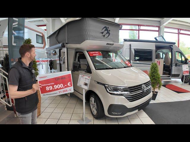 -31.069,- €! WOHNMOBIL PREISE NOCH TIEFER. Knaus Tourer CUV 500 MQ Campervan 4 Betten XL Wohnzimmer