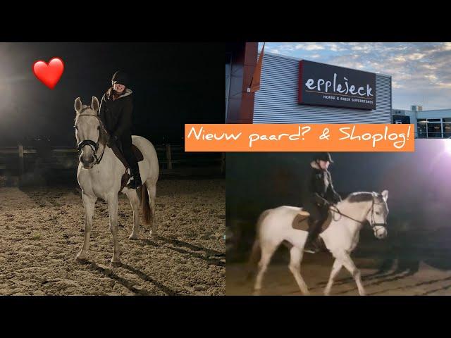 Een NIEUW PAARD?! + Shoplog van de NIEUWE EPPLEJECK! || Vds stables