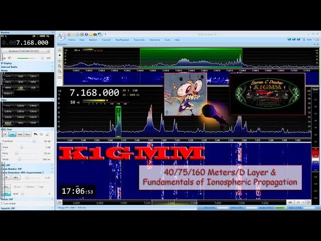 Ham Radio K1GMM Live Stream! We're Diving in Folks! D Layer Absorbsion and Propagation Primer!