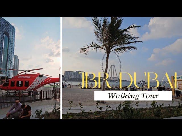 [4K] Dubai JBR Walking Tour | Jumeirah beach residency