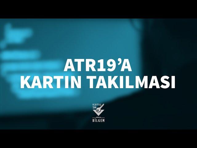 Kamu SM - ATR19 Kart Okuyucuya Akıllı Kart Yerleştirme