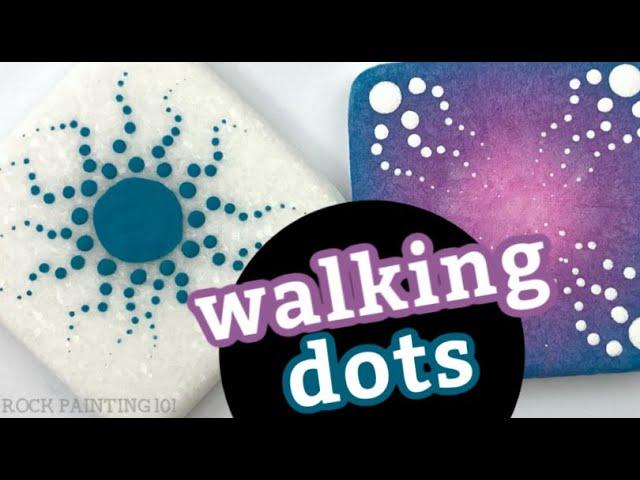 Walking Dots for Stone Painting Designs || Dotting Tools Tutorial || Rock Painting 101