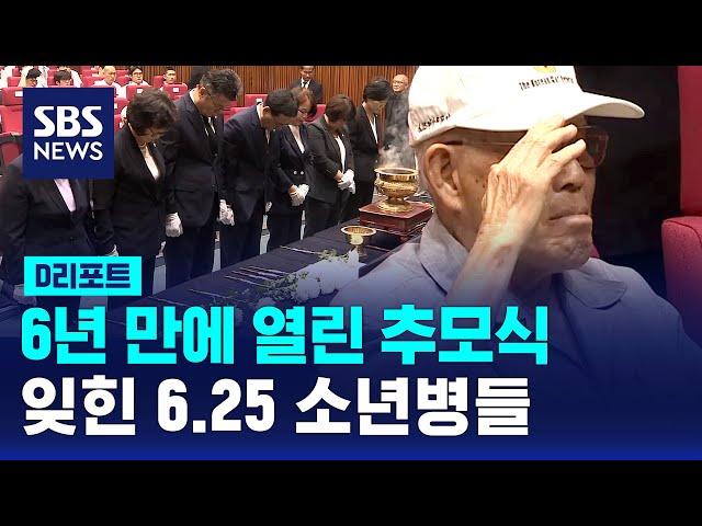6년 만에 열린 추모식…잊힌 6.25 소년병들 / SBS / #D리포트