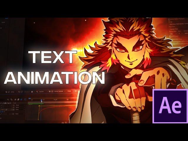 Text Animation/Effect - After Effects AMV Tutorial