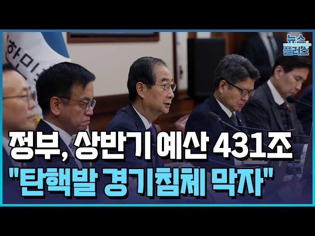 "탄핵發 경기침체 막자"...상반기 431조 푼다/한국경제TV뉴스