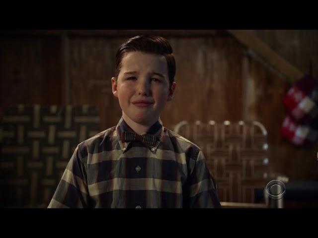 Young Sheldon S02E22  Final scenes Nobel Prize Announcement/Younger version of Big Bang Theory