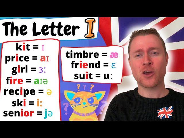 English Pronunciation |  The Letter ' i ' | 10+ Ways to Pronounce the Letter ɪ in English!