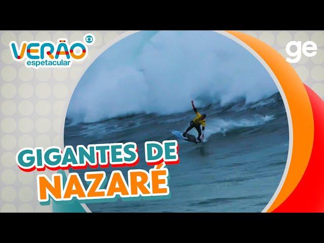 AS MAIORES ONDAS COM OS MELHORES SURFISTAS NO GIGANTES DE NAZARÉ | VERÃO ESPETACULAR | ge.globo