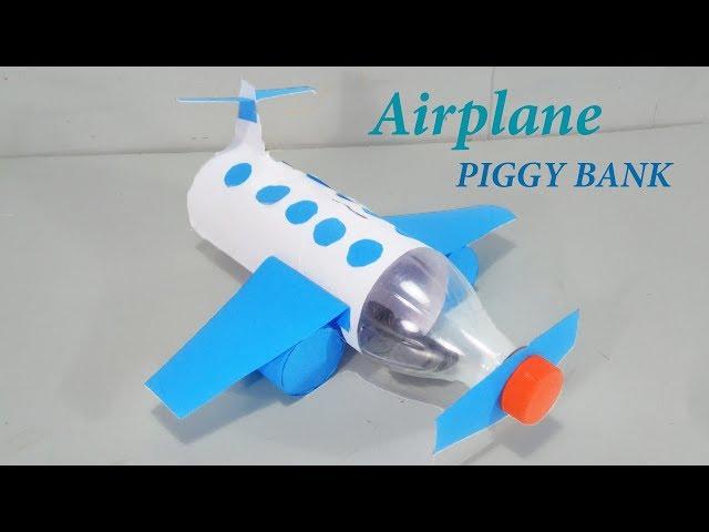 How To Make Airplane Piggy Bank  - DIY Kids Piggy Bank