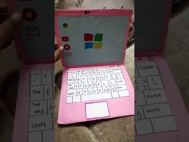 DIY! laptop  cardboard crafts #ytshorts #youtube