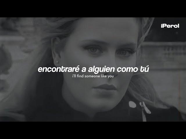 Adele - Someone Like You (Español + Lyrics) | video musical