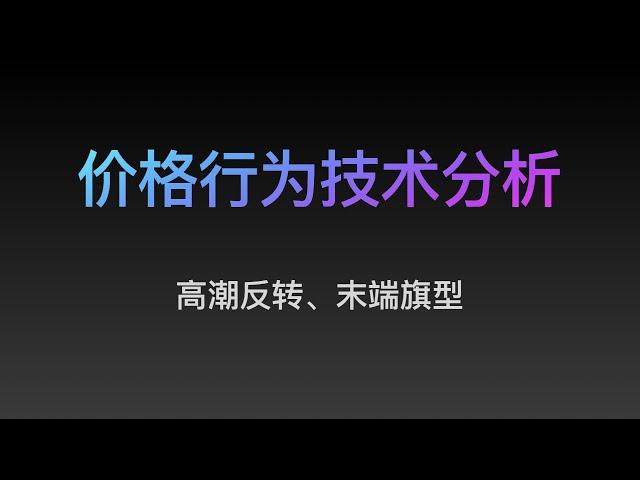 [Steven]价格行为, 高潮反转、末端旗型（17）专业价格行为教学视频, Price Action 全套教程