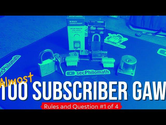 [37] 100 Subscriber Giveaway and Rules (Correction: Read Description)