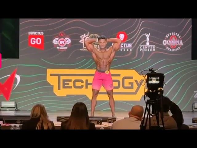 Anik Gosh Posing At Kazakhstan pro show 2024 Live