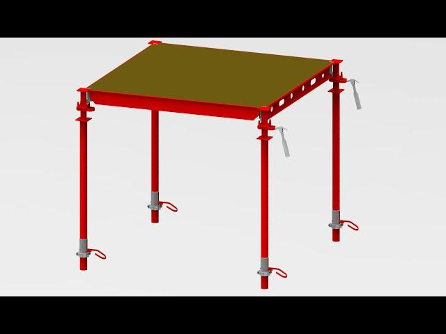 TECON | Alu-flex Formwork: The fastest aluminium frame panels for slab with drop heads