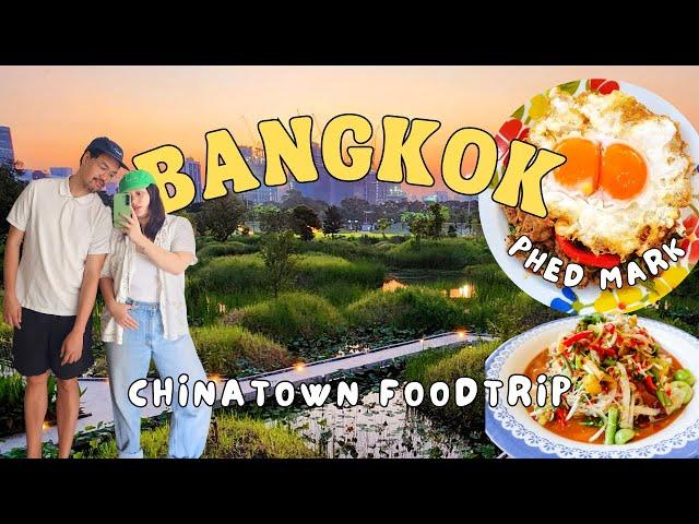 Bangkok Vlog 2023  Thai Street Food at Chinatown Night Market + Mark Wiens Restaurant Phed Mark