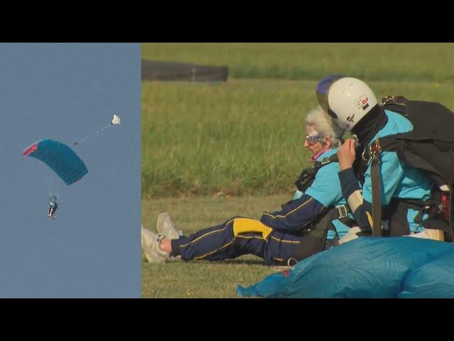 Prince William Surprises 102-Year-Old Skydiver