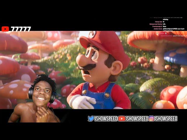 iShowSpeed Reacts To Super Mario Bros Trailer 