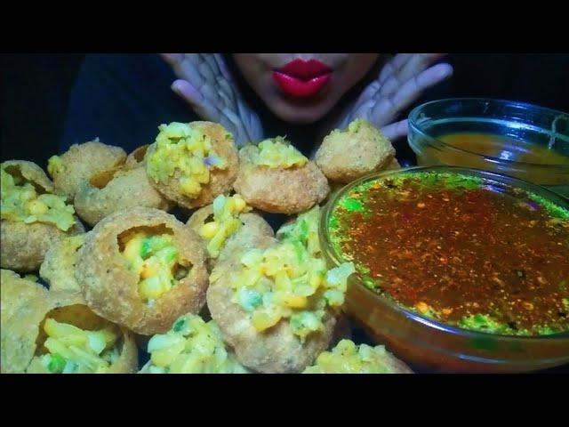 50 Spicy panipuri eating challenge, Spicy  Fuchka eating show, Golgappa Asmr. MUKBANG. ️