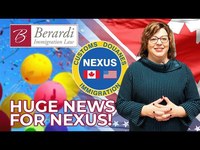  BIG NEWS! NEXUS Appointments Available Again in Canada!