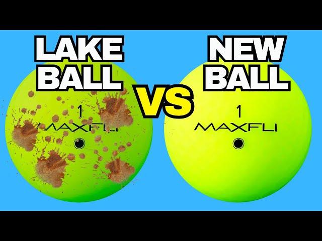 Cutting Open Lake Ball vs New Golf Ball! (Any Difference?)