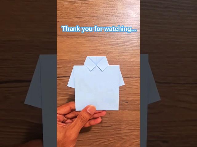 How to make a paper shirt /easy paper shirt #shortsfeed #shortsvideo #shorts #short #viralshort