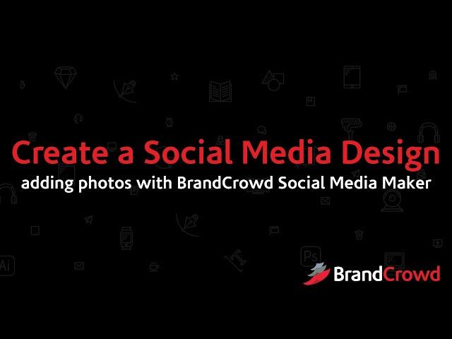 Create a Social Media Design adding photos with BrandCrowd Social Media Maker