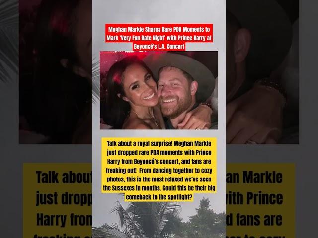 Meghan Markle & Prince Harry's Rare PDA at Beyoncé’s Concert Fans Are Shocked!  #RoyalNews #Beyoncé