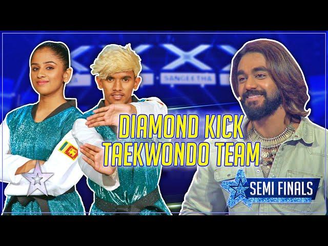 පියාඹන වැඩ්ඩෝ   පෙන්නපු සුපිරිම Flying Kick  ටික|Diamond Kick Taekwondo Team|Sri Lanka's Got Talent