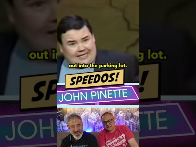 JOHN PINETTE  SPEEDOS!  WATER SLIDE #reaction #comedy #funny #clean #comedy
