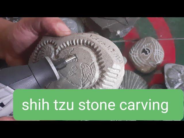 How to carve Shih tzu | stone carving