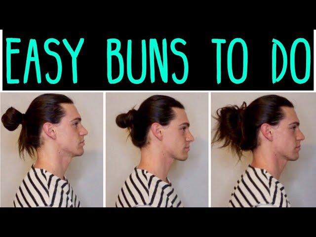 3 Easy Bun Hairstyles: Man Bun Tutorial