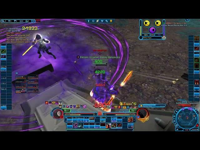 SWTOR 7.0 Hatred Assassin PvP (Novare Coast): 4 Solo Kills, Main is Back