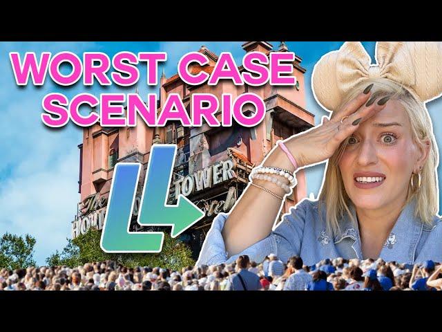 Disney World Lightning Lane Challenge: WORST Case Scenario | Hollywood Studios Holiday Crowds, Tips