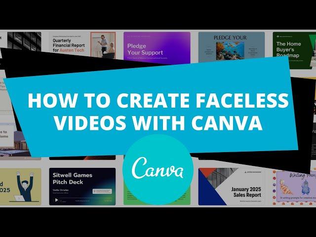 How To Create Faceless HD Videos With Canva for Free | Best Online Video Editing Tool for Beginners