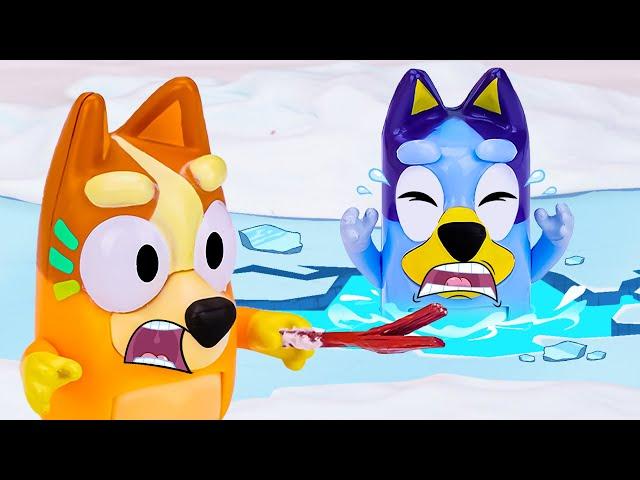 Bluey’s Winter Safety Rules ️ Safety Lesson For Kids | Pretend Play with Bluey Toys