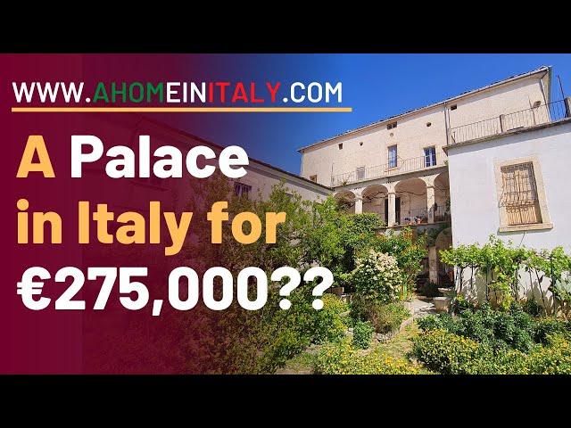 INCREDIBLE ITALIAN PALACE in a beautiful hilltop village close to both sea and ski resorts