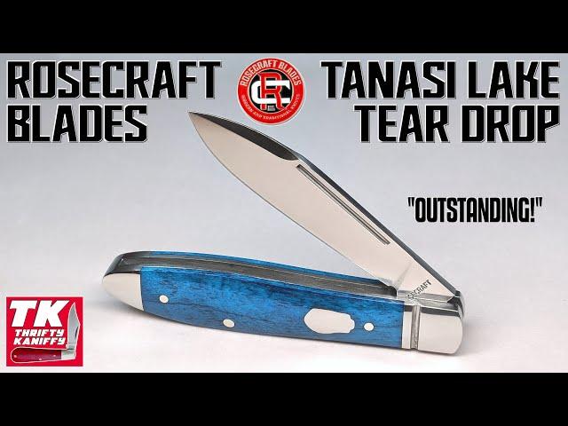 RoseCraft Blades Tanasi Lake Tear Drop Pocket Knife RCT017 @RoseCraftBlades