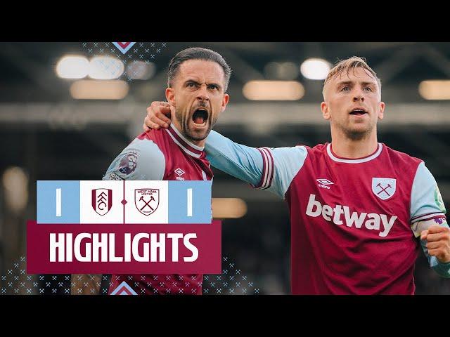 Fulham 1-1 West Ham | Points Shared After Late Ings Strike | Premier League Highlights