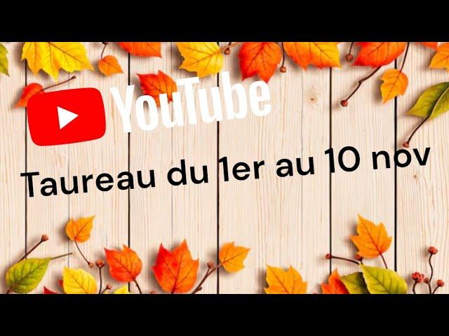 ️sentimental taureau du 1er au 10 novembre. Cette tierce vous fait tout perdre !!! ️