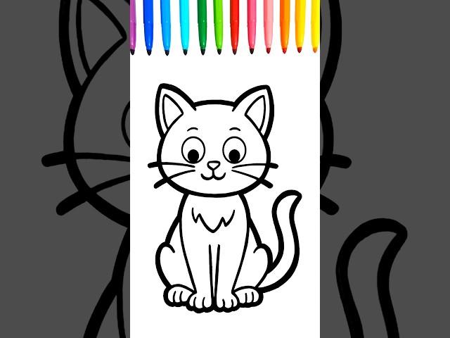 Lovely Kitten Drawing & Painting 