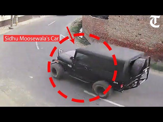 CCTV footage of Sidhu Moosewala car being followed minutes before the killing