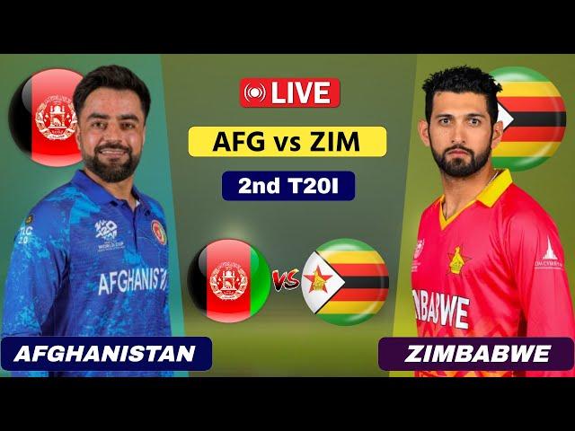 Afghanistan vs Zimbabwe Live - 2nd T20 | AFG vs ZIM Live | Scores and Commentary