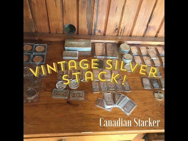 My Vintage Silver Stack! 160 Ounces! Engelhard, JM etc! Check it out!